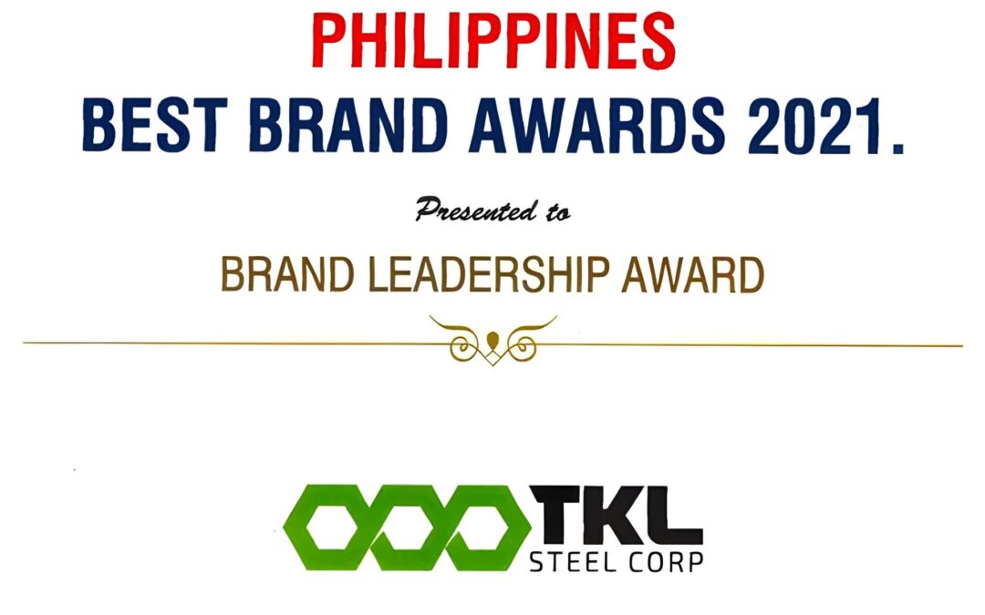 TKL Steel Corporation Awarded as one of Philippines’ Best Brands according to CMO Asia