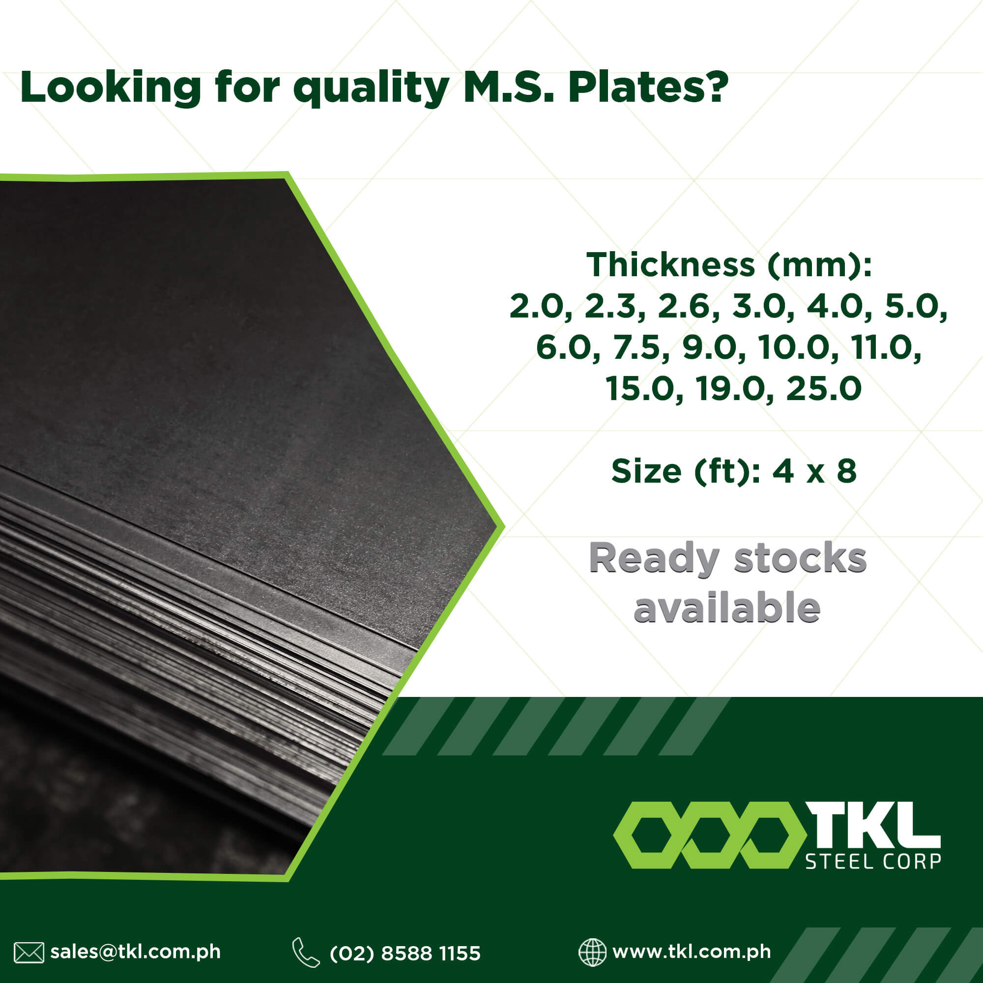 Mild Steel Plate Sizes