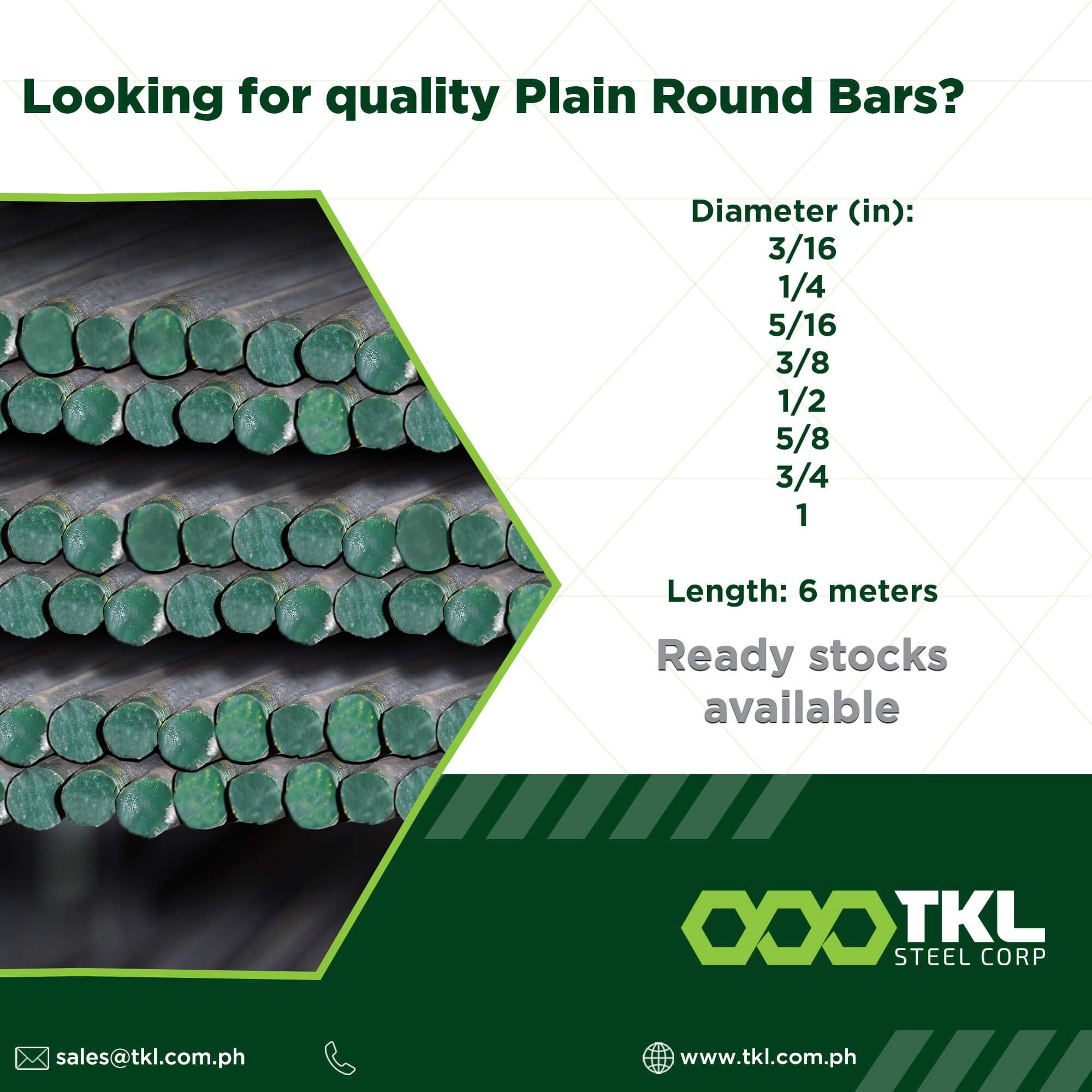 Plain Round Bars Sizes