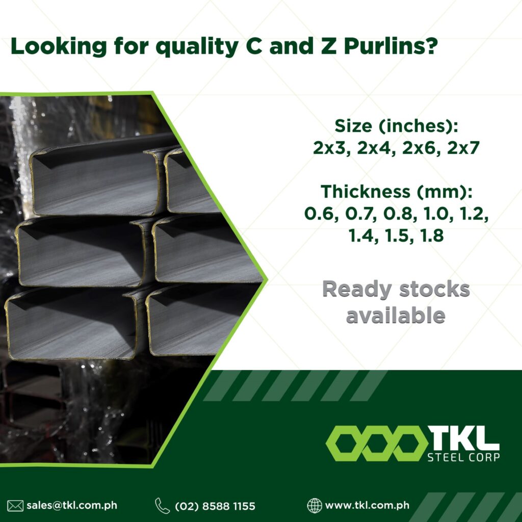 C and Z Purlin Sizes