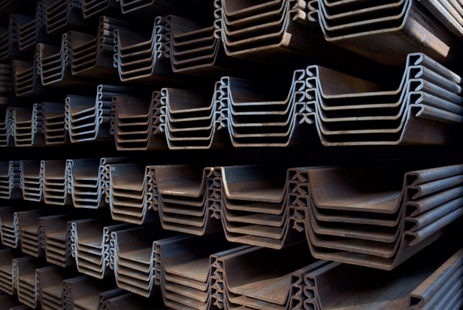 Steel sheet piles available at TKL Steel